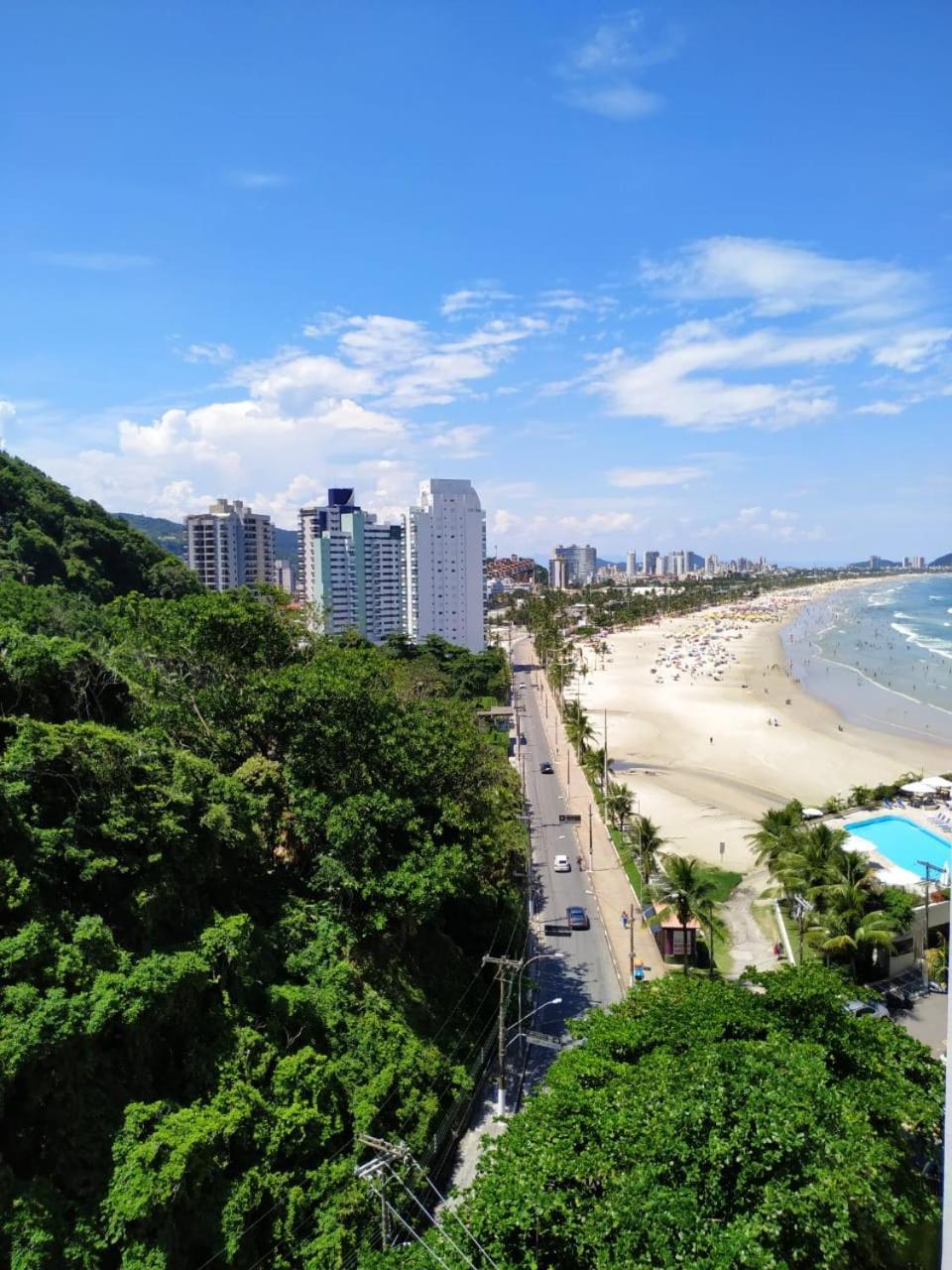 Apartamento Frente Para O Mar ,50 M Da Praia , Ar Condicionado Todos Quartos Guarujá Extérieur photo